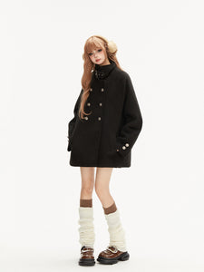 Luxurious College Style Woolen Coat