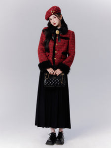 Small Chanel Style Red Beret Hat