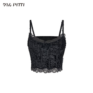 Heavy Velvet Lace Camisole