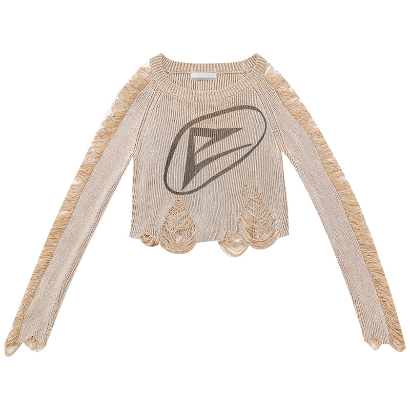 Dune Twilight Song - Original Vintage Long-Sleeve Knitted Top
