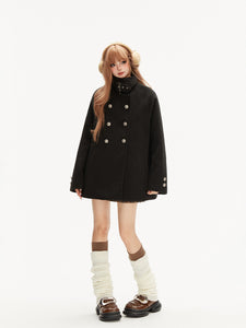 Luxurious College Style Woolen Coat