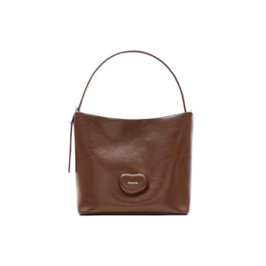 Leather bucket bag