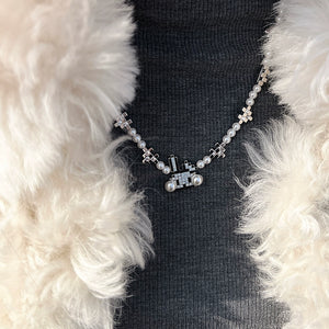 Pixel Rabbit Pearl Necklace