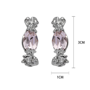 Sweet Cool Cut Crystal Candy Earrings