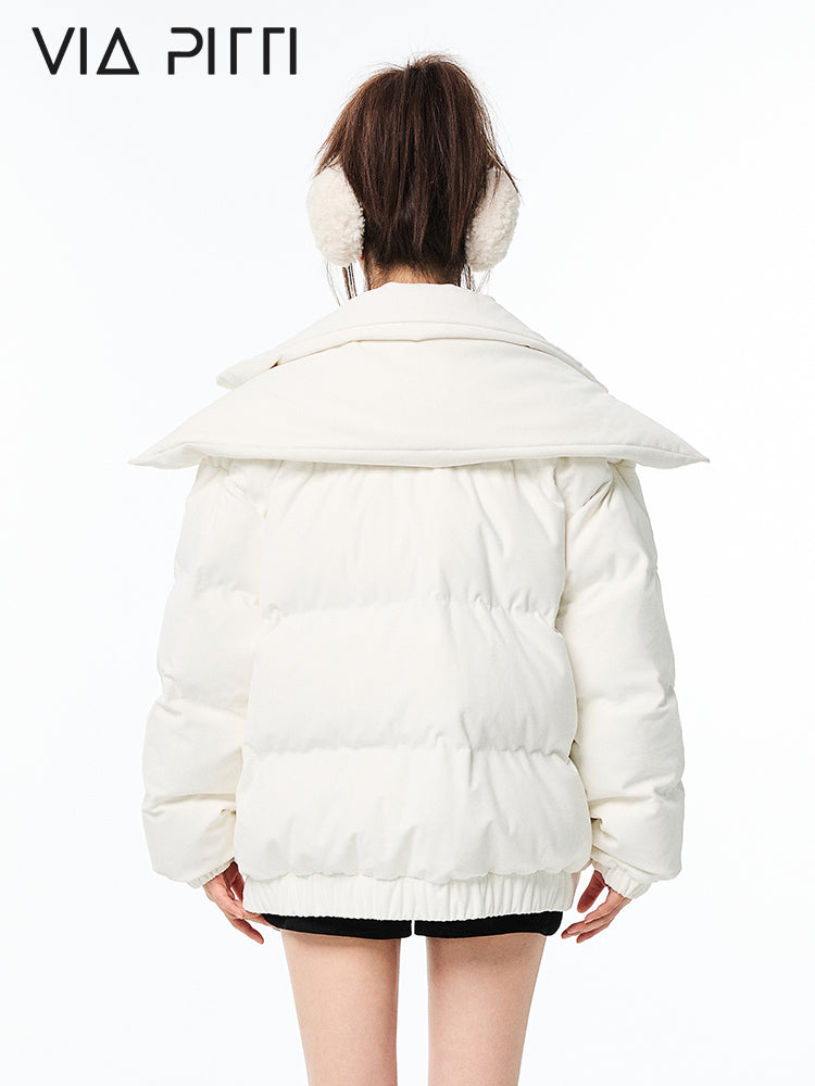 Winter Double-layer High Neck Down Jacket