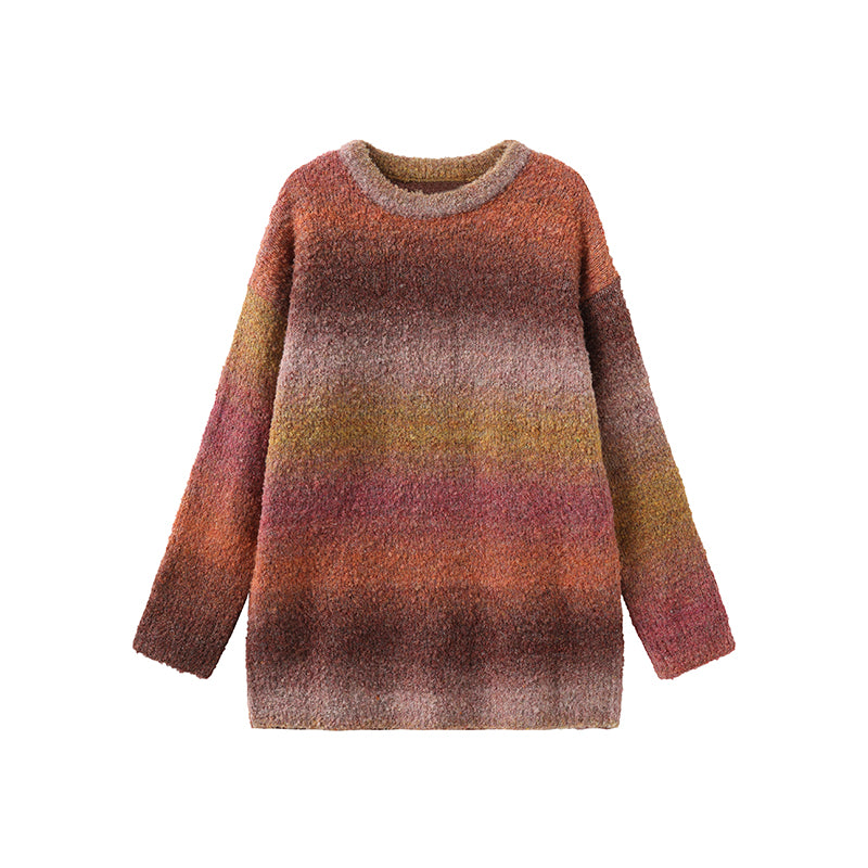 Rainbow Gradient Soft & Lazy Sweater