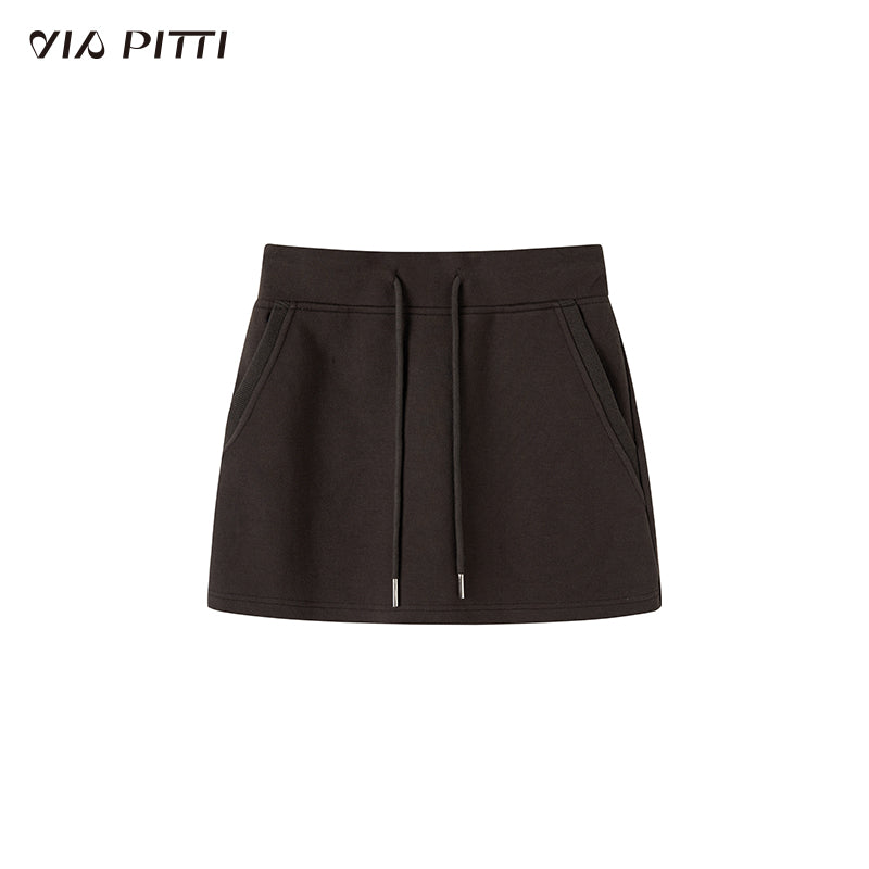 Lapel Sweatshirt Skirt Hot Girl Two-piece Suit