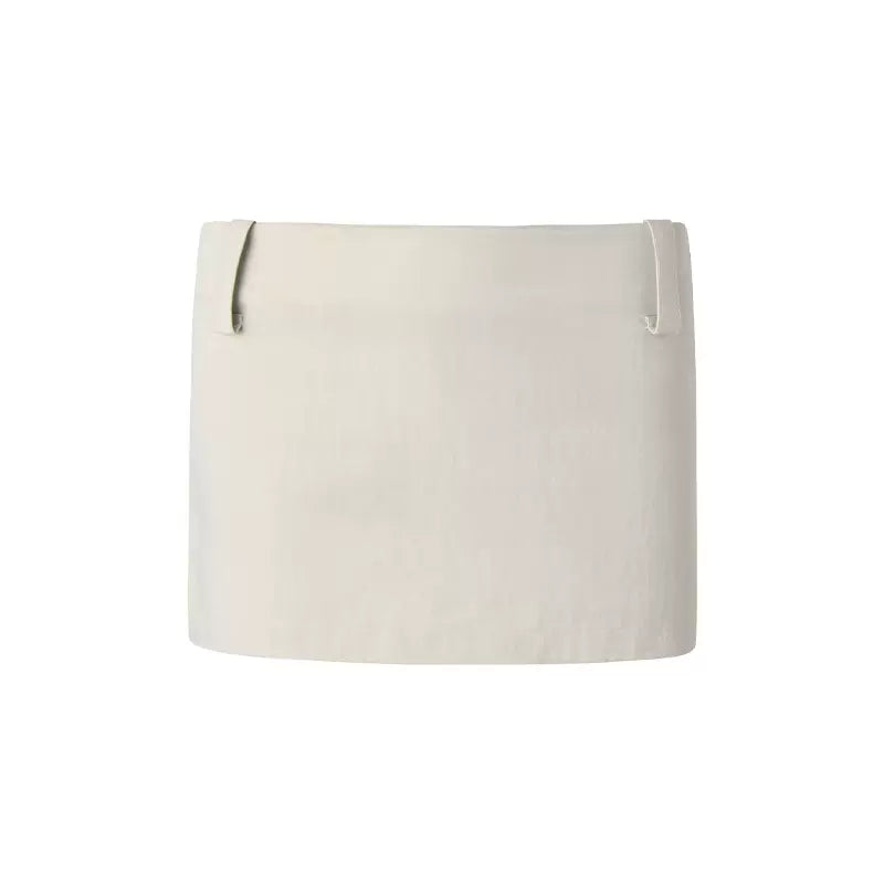 Gravel Color Anti-Exposure Short Pelvic Skirt