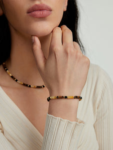 Tiger Eye Fortune Beaded Bracelet