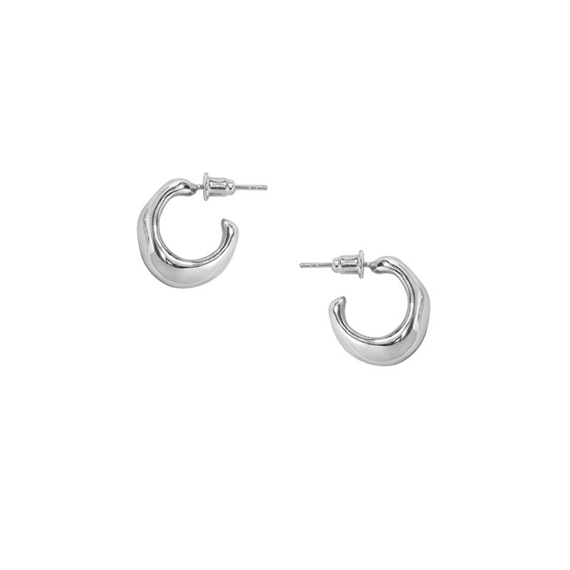 Simple sterling silver earrings