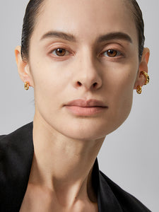 High-end double hoop earrings