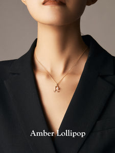 Pearl Alphabet Pendant Necklace