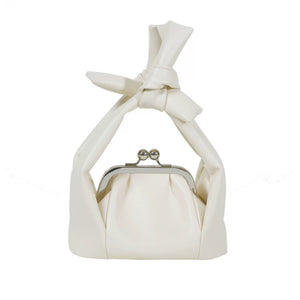 Isolation Flowering Knot Lock Bag French Cowhide Knot Clutch Bag