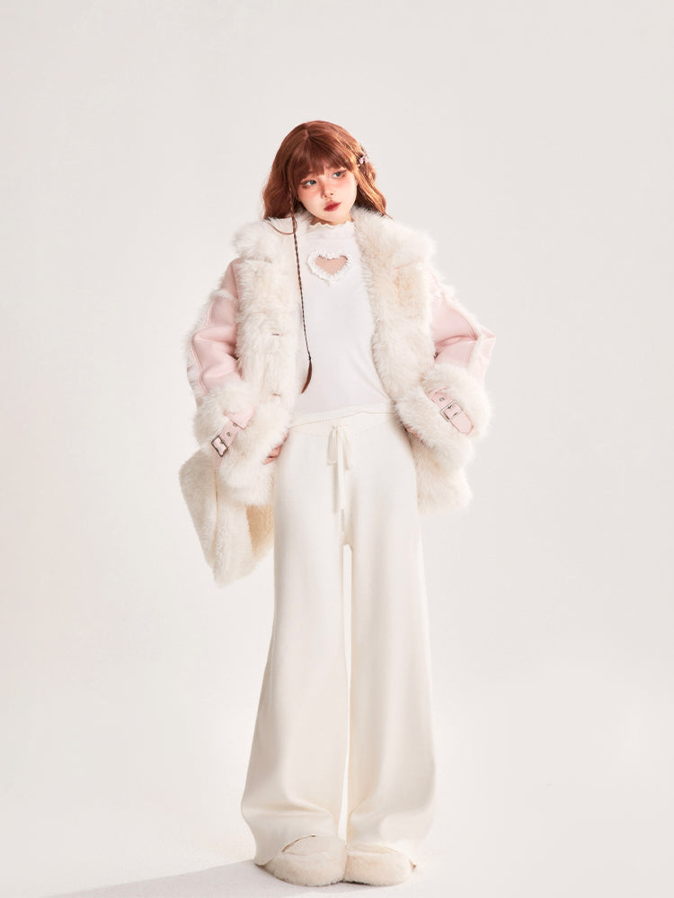 Chanel-Inspired Style Faux Fur-Lined Jacket