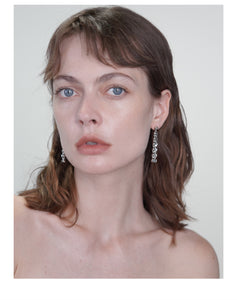 Hemisphere Deconstructed Long Short Tassel Earrings