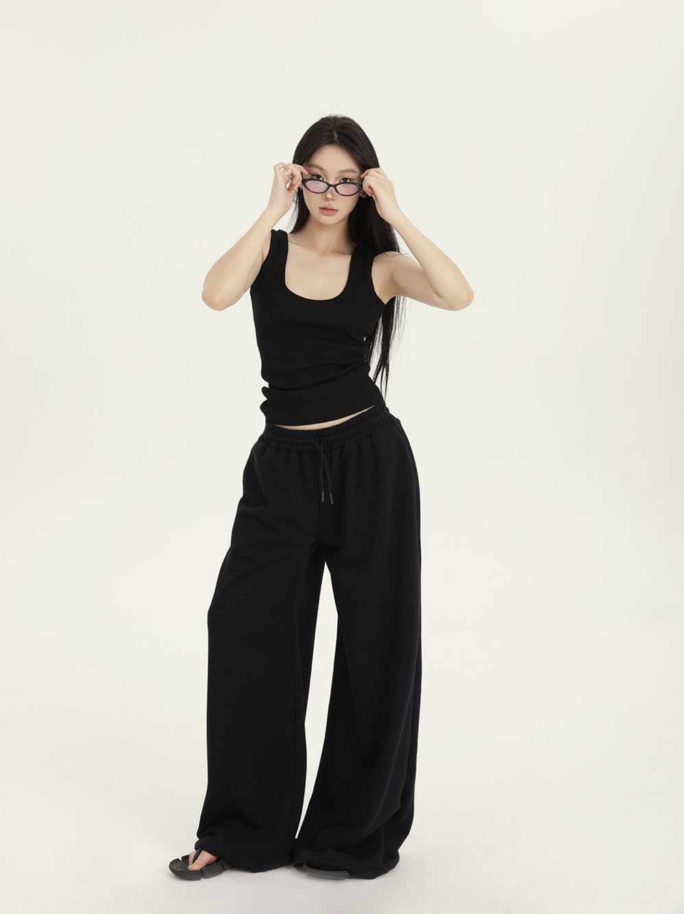 Low Waist Wide-leg Sports Pants