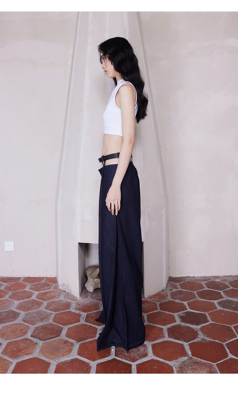 Three-dimensional Cargo Wide-leg Pants