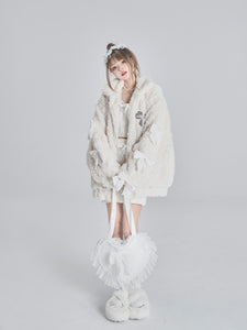 Butterfly Bow Furry & Versatile Coat