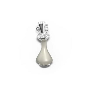 Natural white jade bottle earrings(Single one)