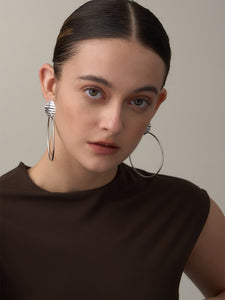 Large hoop earrings