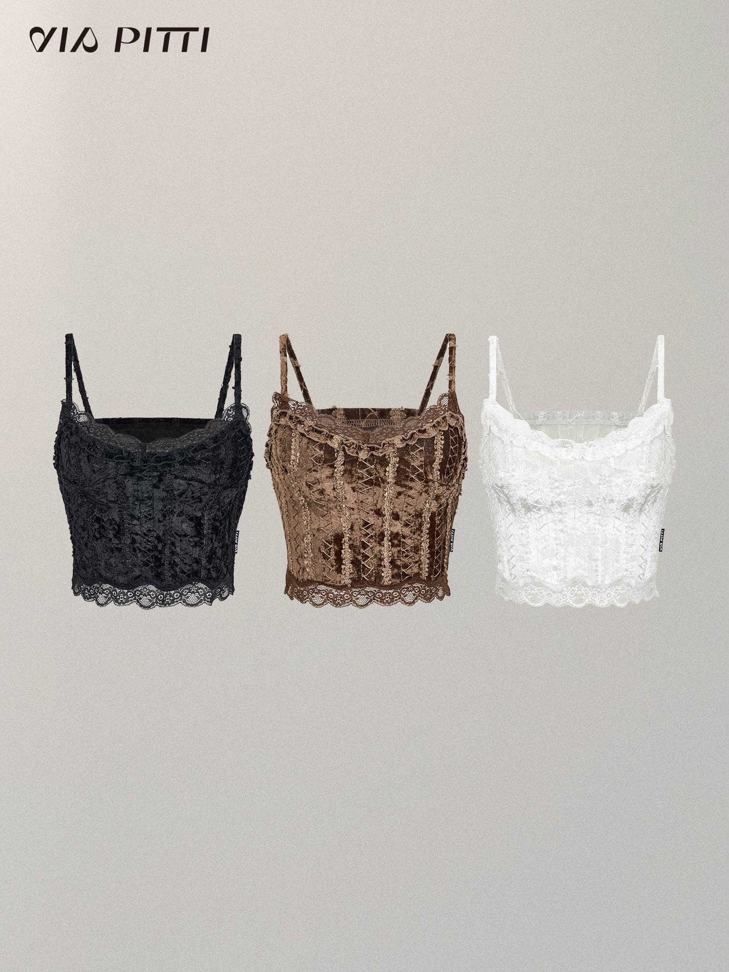 Heavy Velvet Lace Camisole