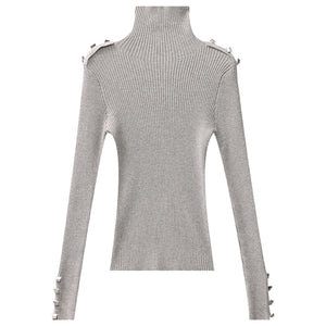 Silver Wing Hunter - Original Round-Neck Long-Sleeve Knitted Sweater