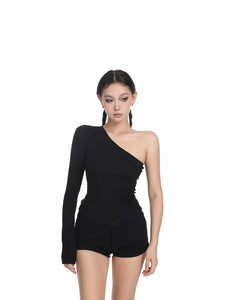 One-Shoulder Base Layer Top