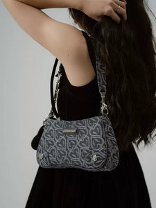 Taotao underarm bag denim sweet cool hot girl shoulder crossbody bag