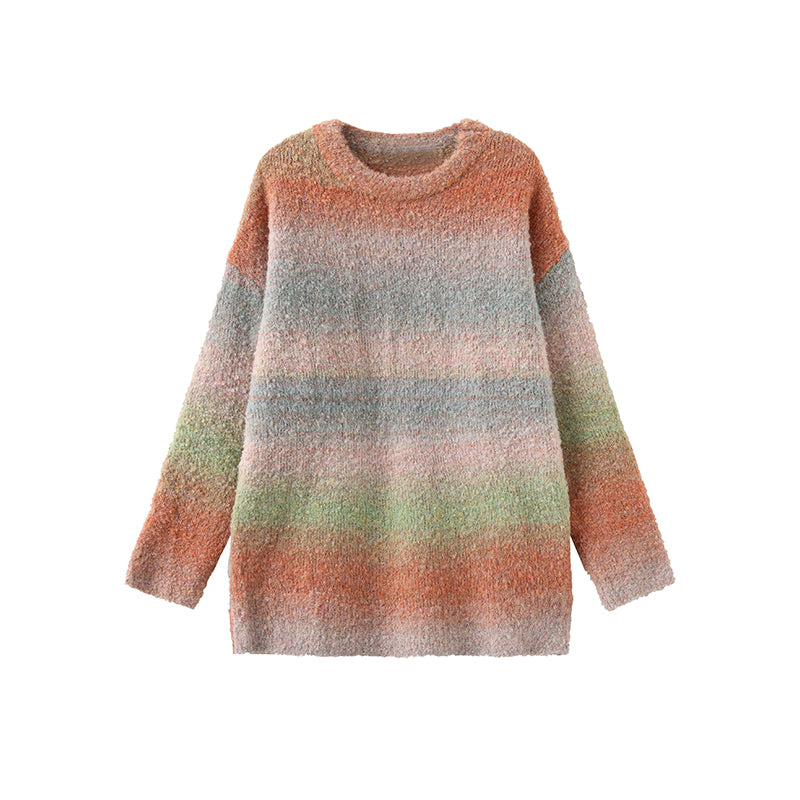 Rainbow Gradient Soft & Lazy Sweater