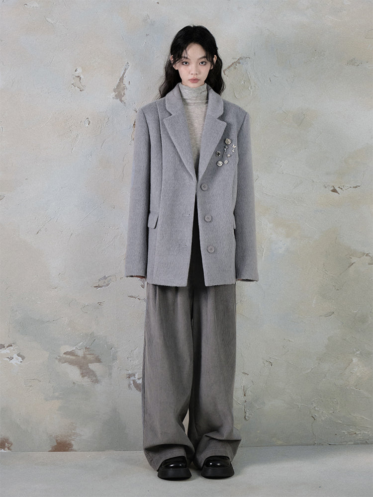 Loose Wool Suit Jacket