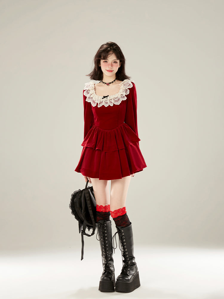 Red Velvet dress