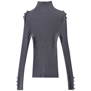 Silver Wing Hunter - Original Round-Neck Long-Sleeve Knitted Sweater