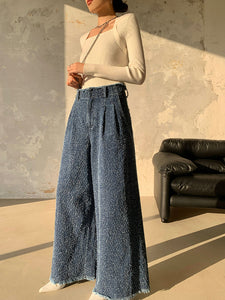 High Waist Slim Fit Trousers