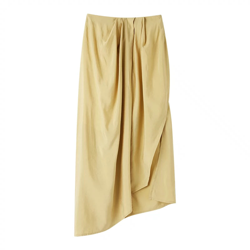 O-shaped irregular pleated skirt