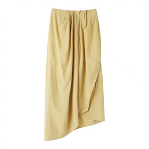 O-shaped irregular pleated skirt