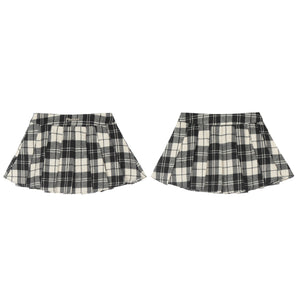 Preppy Classic Plaid Pleated Skirt