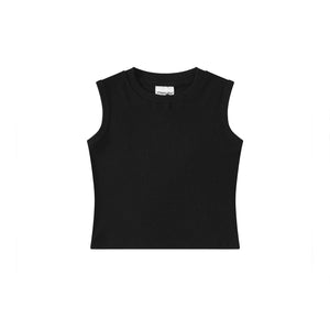 Retro simple plain vest